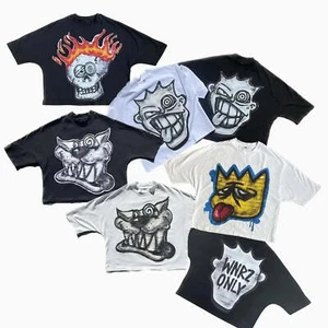 Men Oversized Boxy Cropped T-Shirt - Picture 1 of 6