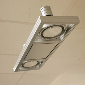 Spot Light Unit, Ceiling Hanging 2 x Swivel Directional Lamp Holders - Picture 1 of 4