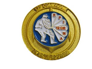 (COIN DOUBLE FACE 35MM) PARACHUTISTES TDM DE MARINE 6° RPIMa 12° CIE - Picture 1 of 2