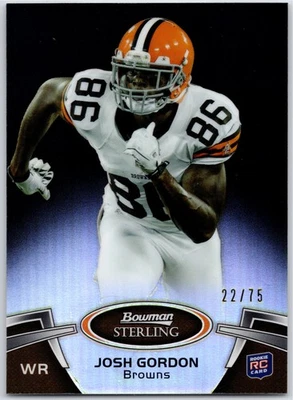 2012 Bowman Sterling #94 Josh Gordon #/75 - Image 1 of 2
