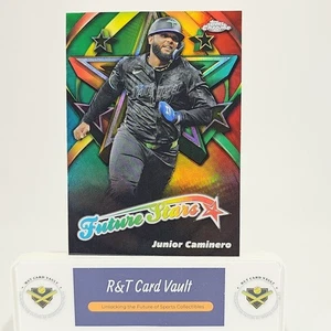 2025 Topps chrome Junior Caminero Future Stars FS-18 Rays - Picture 1 of 2