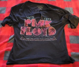 Recycled Karma Pink Floyd Shirt XS Black Dark Side Moon Band 1972 1973 Tee - Picture 1 of 5
