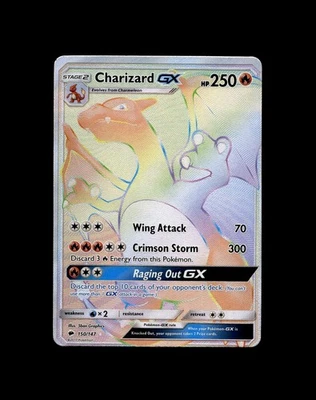 Charizard GX (Secret) 150/147 SM - Burning Shadows Pokémon Card LP - Image 1 of 2