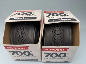 Lot Of 2 Schwinn HYBRID BIKE TIRE 700 C / 28" X 38 mm Puncture Guard BICYCLE New - Picture 1 of 4