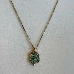 Collar colgante de trébol verde de fábrica J.Crew nuevo sin etiquetas - Imagen 1 de 4