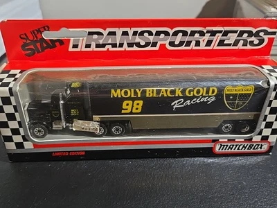 Jimmy Spencer #98 Moly Black Gold Racing NASCAR ~ 1992 Matchbox Super Star 1:87 - Image 1 of 2