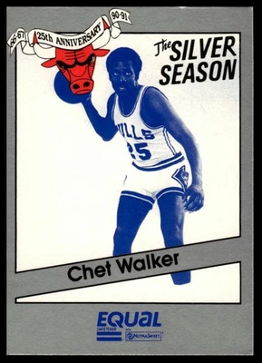 1990-91 Star Equal Chicago Bulls Silver Season #16 Chet Walker - Image 1 of 2