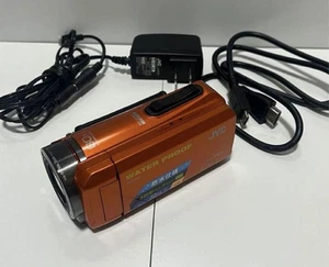 JVC Everio GZ-R300-D Video Camera Waterproof Full HD Camcorder Orange Japan Used - Picture 1 of 12
