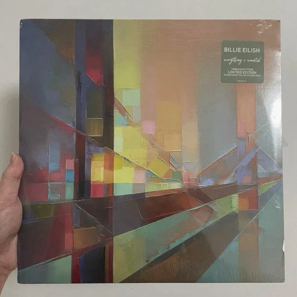 Billie Eilish Everything I Wanted Urban Outfitters Etched Yellow Vinyl Single - Image 1 of 2