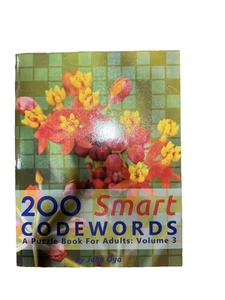 200 Smart Codewords Vol. 3 by John Oga – Puzzle Book for Adults Used Good - Picture 1 of 2