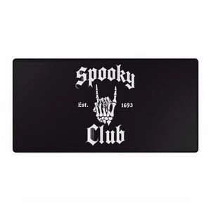 Spooky Club Schreibtischunterlage | Halloween Deko, Büro Geschenk, Skelett Hand kostenloser Versand - Bild 1 von 13