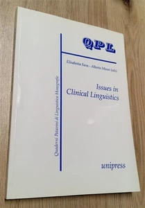 Issues In Clinical Linguistics E. Fava, A. Mioni Unipress 2003 - Bild 1 von 1