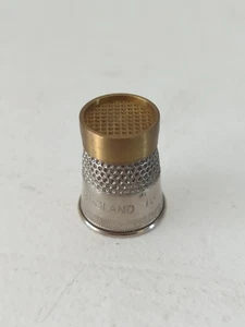 Vintage Sewing Thimble size 10 made in England Domed Top Hand Quilting F243 - Picture 1 of 5