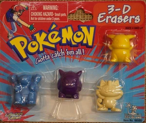 Vintage Pokémon 3D Erasers Collectors Edition - Picture 1 of 6