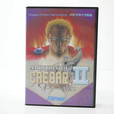AMBITION OF CAESAR II 2 Mega Drive Sega Japan Import Free shipping FedEx DHL - Image 1 of 4