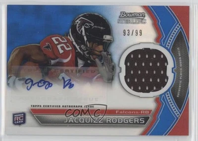 2011 Bowman Sterling Relics Blue Refractor /99 Jacquizz Rodgers Rookie Auto RC - Image 1 of 2