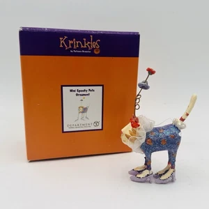 Dept 56 Halloween Krinkles Mini Spooky Pets Ornament (Cat) By Patience Brewster - Picture 1 of 9