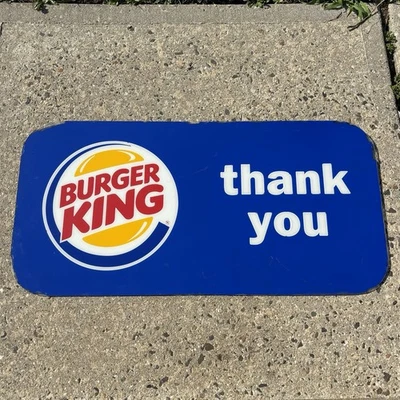 Vintage Burger King THANK YOU Directional Sign - Image 1 of 4