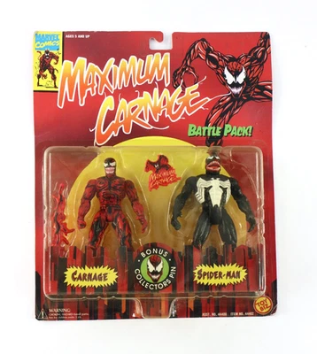 Toy Biz Marvel Maximum Carnage Battle Pack Venom and Carnage 1994 New - Image 1 of 4