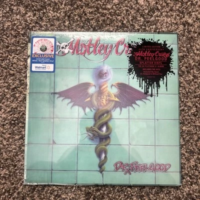 Motley Crue Dr Feelgood 35th Anniversary Red White Splatter Vinyl 3D Lenticular - Image 1 of 4