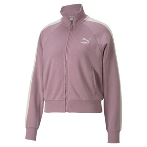 PUMA Iconic T7 Track FullZip Jacket Womens Purple Casual Athletic Outerwear 5318 - Picture 1 of 2