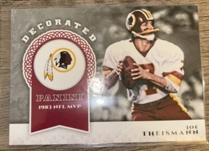 2017 Panini D-JT Joe Theismann Washington Redskins  Decorated - Picture 1 of 2