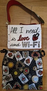 New Dolce & Gabbana Heart Handbag Chloe All I Need Is Love & WiFi Clutch School - Picture 1 of 13
