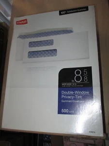 Sobres de seguridad con doble ventana tamaño a cuadros grapas #8 5/8 tinte 475/BX - Imagen 1 de 4