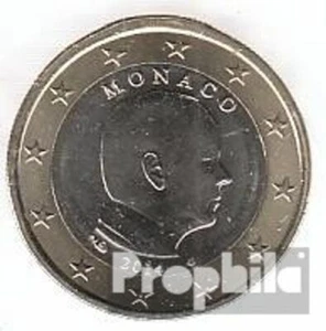 Monaco MON 7 2014 Stgl./unzirkuliert FDC fior di conio 2014 Kursmünze 1 Euro - Foto 1 di 1