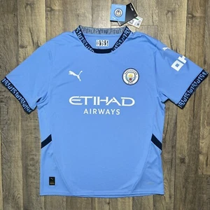 New Puma Manchester City 2024/25 Authentic Soccer Jersey Home Kit Men’s L $95 - Picture 1 of 10