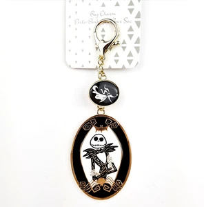 Nightmare Before Christmas Jack Skellington and Zero Enamel Disney Bag Charm - Picture 1 of 4