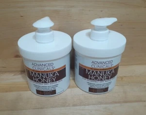 PACK 2: Advanced Clinicals HONEY MANUKA HONEY Loción hidratante para la piel CERA DE ABEJAS 16 oz - Imagen 1 de 3