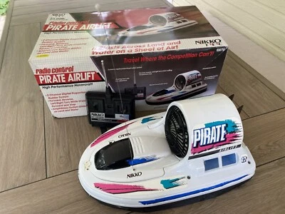 1980s NIKKO RC Hovercraft Pirate Airlift (Used Once!) Box & Papers - WORKING! - Image 1 of 4