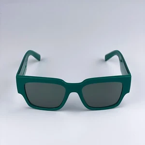 D&G Men Sunglasses Green Petrol Green Mirrored Silver Square DG6184 331182 NEW - Picture 1 of 11