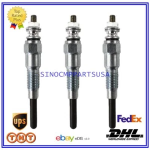 16851-65510 16851-65512 3PCS GLOW PLUGS For Kubota D722 D902 D905 D1005 D1105 - Picture 1 of 6