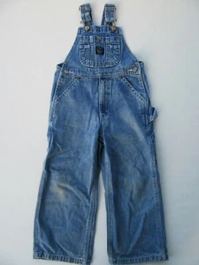 Kids Overall Blue Jeans 5yrs Boys Girls Denim Jumper Childs Scarecrow Farm Pants - Picture 1 of 12