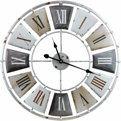 Sorbus Wall Clock, Centurion Roman Numeral Hands, Vintage Industrial Rustic... - Image 1 of 4