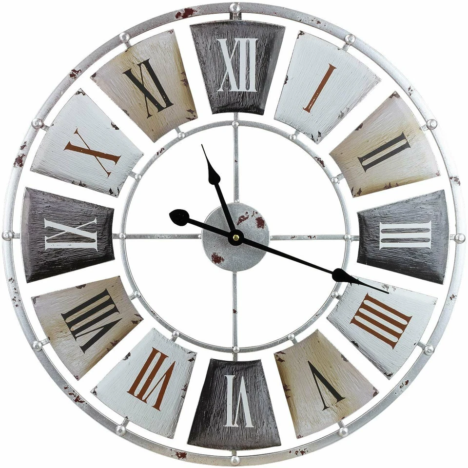 Sorbus Wall Clock, Centurion Roman Numeral Hands, Vintage Industrial Rustic... - Image 1 of 4