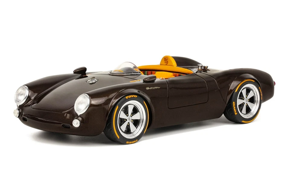 GT-Spirit 1/18 Porsche 550 Spider By S-Klub 2019 Mesquite Brown GT416