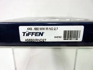 New 4x5.65" Tiffen IRND2.7 (9 Stops) Filter Water White Filters 45650IRND27 - Picture 1 of 4