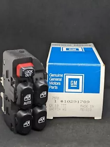 NOS 1995-99 CHEVROLET LUMINA MONTE CARLO COUPE FRONT LEFT POWER WINDOW SWITCH - Picture 1 of 12