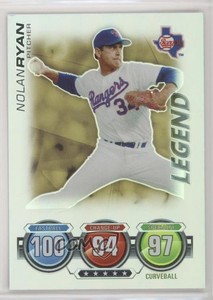 2010 Topps Attax Battle of the Ages Legend Foil Nolan Ryan (Ball Showing) HOF