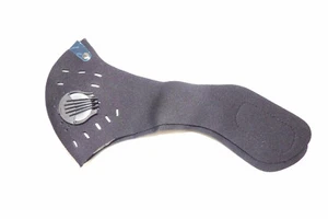 Black Neoprene Sponge Face Mask and Carbon Filter, AntiFog Valves Washable V3 - Picture 1 of 12