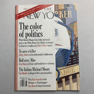 The New Yorker Magazine February 2008 Barack Obama Racial Unity, Beppe Grillo - Picture 1 of 8