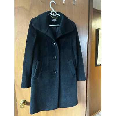 Suri alpaca coat, Ellen Tracy, black size 4 (fits 4-6) - Image 1 of 4