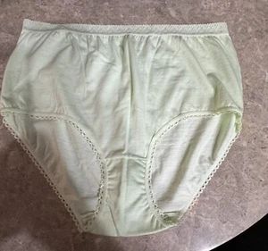 VINTAGE PELLI GRANNY PANTY. 100% COTTON !  XL.    NEW!  LIGHT GREEN - Picture 1 of 5