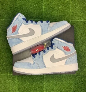|Jordan 1 Mid SE GS ‘French Blue’ |Size 5Y (6.5W) | Deadstock Condition OG All | - Picture 1 of 8