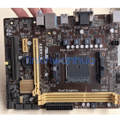 For ASUS A55BM-E Motherboard Socket FM2+ DDR3 PCI-E3.0 Micro ATX - Image 1 of 4
