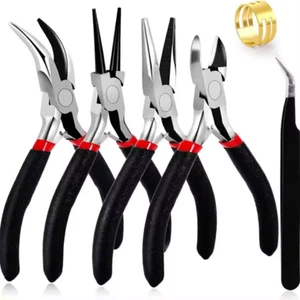 Zangen Set 6 tlg Elektro KFZ Schmuck Bastelarbeiten Feinmechaniker Zangen DIY - Bild 1 von 5