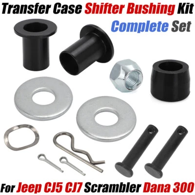 Complete Shifter Bushing Kit For Jeep CJ5 CJ7 Scrambler Dana 300 Transfer Case - Image 1 of 4